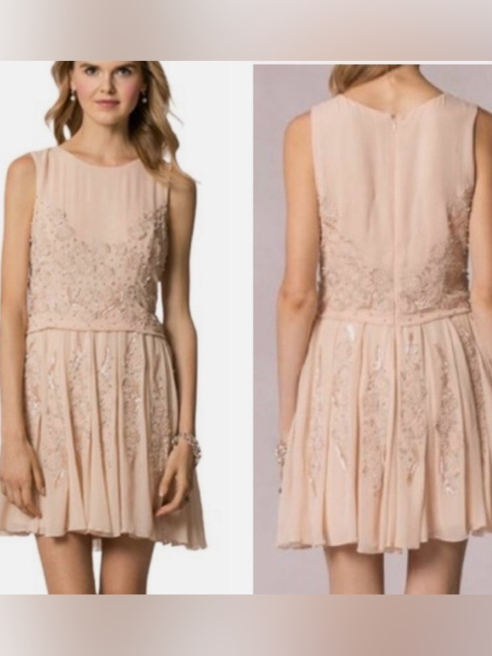 Jenny Yoo  “Blaire" sleeveless dress in blush